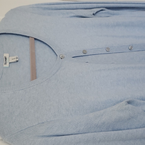 Blue cardigan sweater size medium - Picture 3 of 4